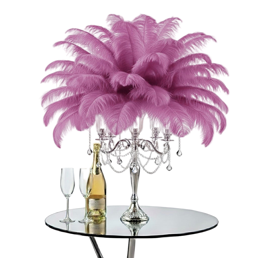 Ostrich Feather Tail Plumes 15-18" (Dusty Rose) - www.BuyOstrichFeathers.com