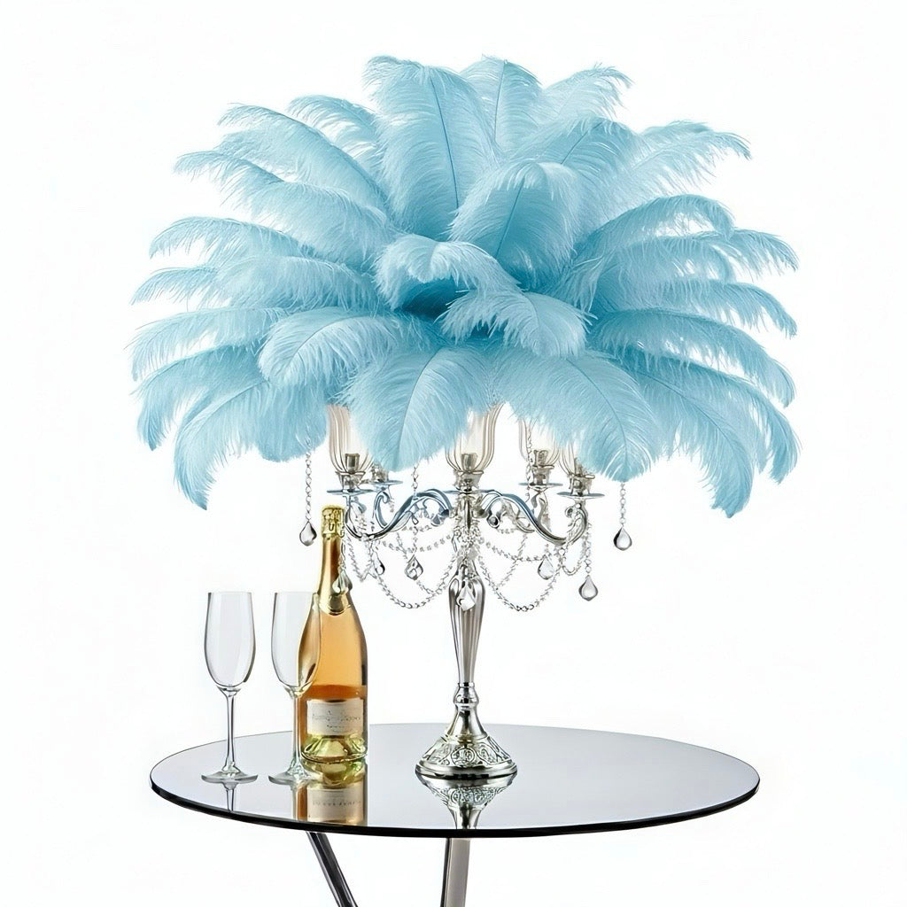 Ostrich Flexible Feathers 13-16" (Baby Blue) - www.BuyOstrichFeathers.com