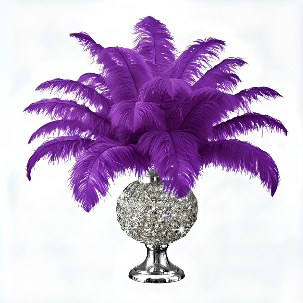 Ostrich Flexible Feathers 11-14" (Purple) - www.BuyOstrichFeathers.com