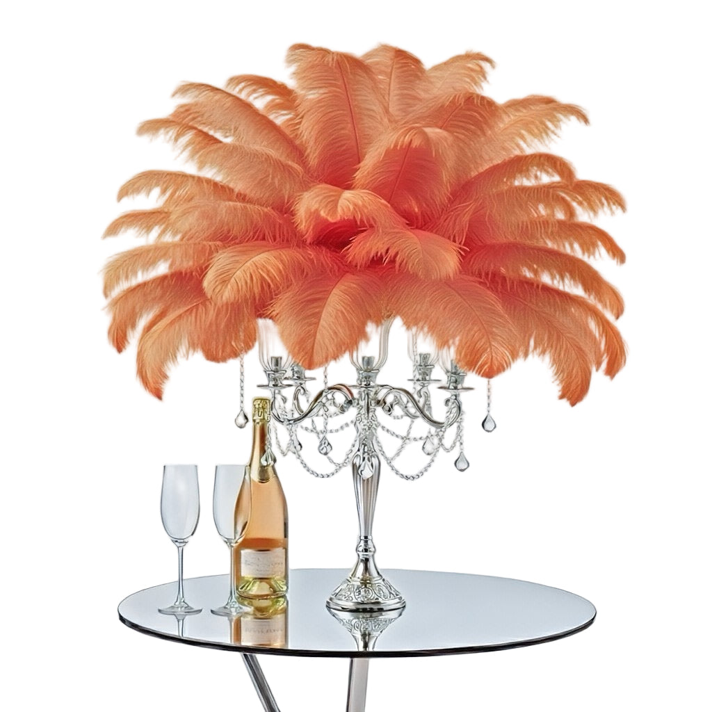 Ostrich Feather Spad Plumes 15-18" (Apricot) - www.BuyOstrichFeathers.com