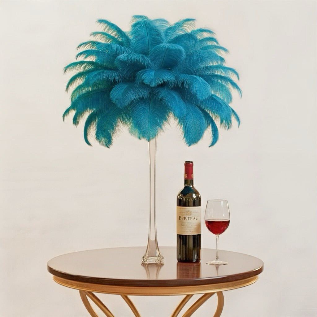 Ostrich Feather Tail Plumes 11-14" (Turquoise) - www.BuyOstrichFeathers.com