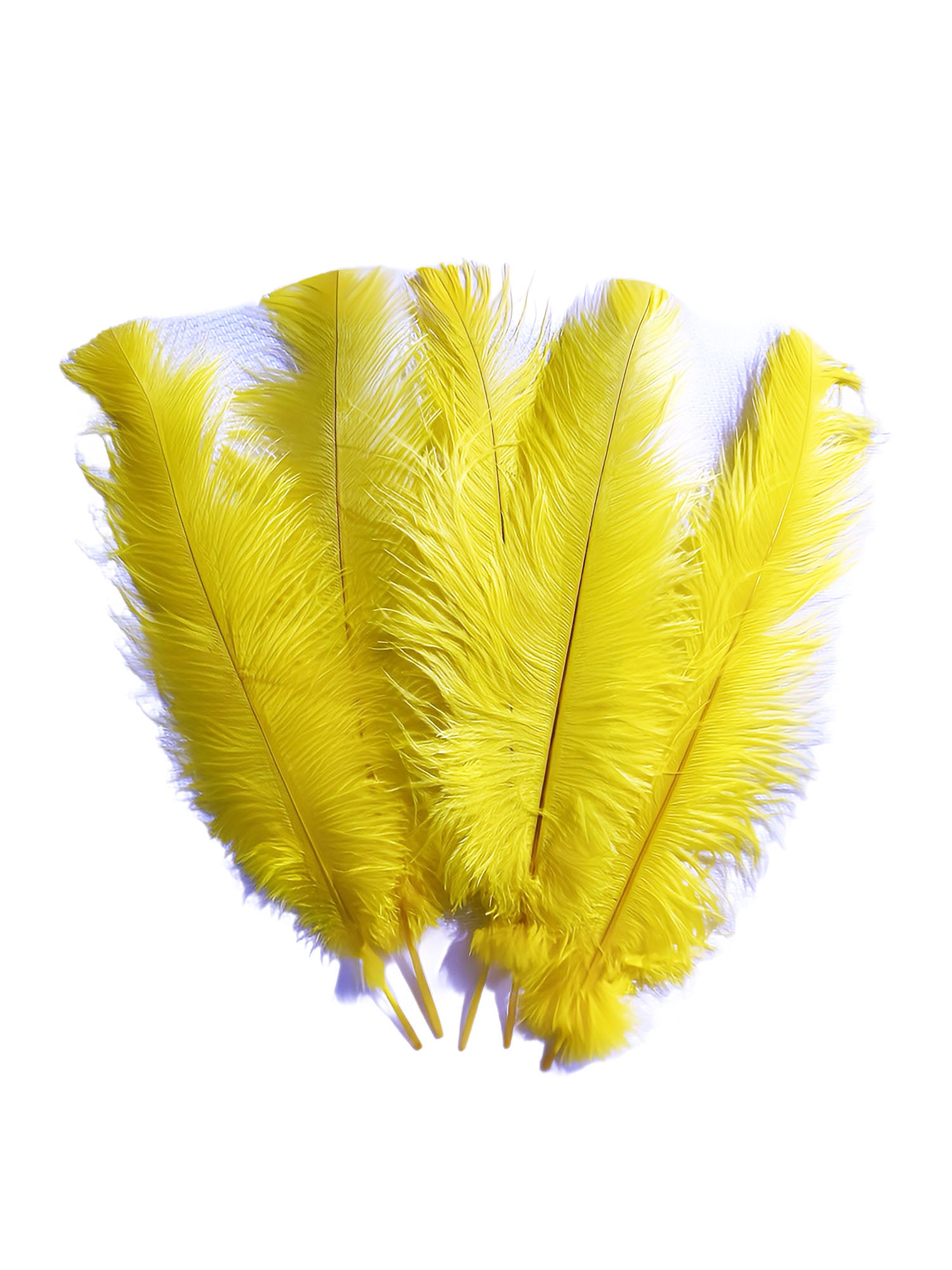 Yellow discount ostrich feathers