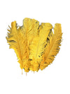 BULK 1/2lb Ostrich Feather Tail Plumes 15-20" (Yellow) - www.BuyOstrichFeathers.com