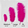 Ostrich Flexible Feathers 11-14" (Fuchsia) - www.BuyOstrichFeathers.com