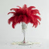 Ostrich Flexible Feathers 9-12" (Red) - www.BuyOstrichFeathers.com