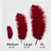 Ostrich Feather Rental 16-20" (Burgundy) - 250pcs - www.BuyOstrichFeathers.com