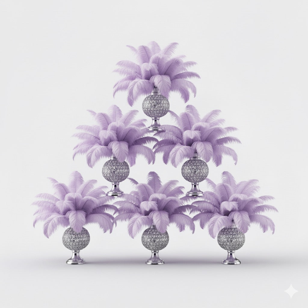 BULK 1/4lb Ostrich Feather Spad Plumes 12-16" (Lavender) - www.BuyOstrichFeathers.com