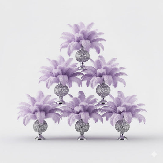 BULK 1/4lb Ostrich Feather Spad Plumes 12-16" (Lavender) - www.BuyOstrichFeathers.com