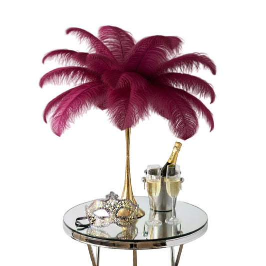 Ostrich Feather Spad Plumes 13-16" (Burgundy) - www.BuyOstrichFeathers.com