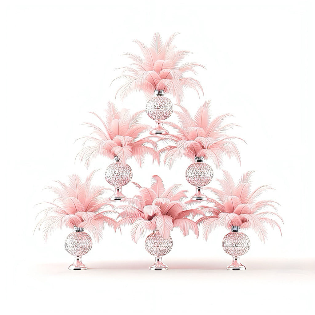 BULK 1/4lb Ostrich Feather Spad Plumes 12-16" (Baby Pink) - www.BuyOstrichFeathers.com