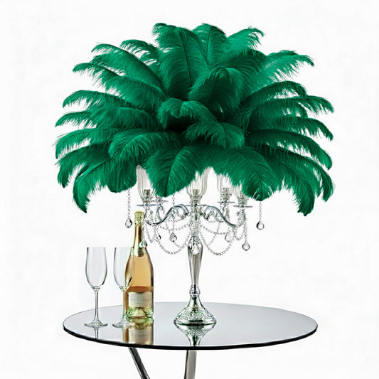 Ostrich Feather Spad Plumes 16-20" (Emerald Green)