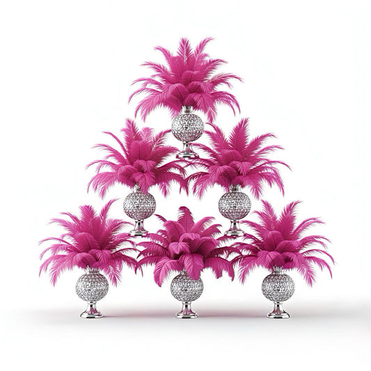 BULK 1/4lb Ostrich Feather Spad Plumes 12-16" (Fuchsia) - www.BuyOstrichFeathers.com