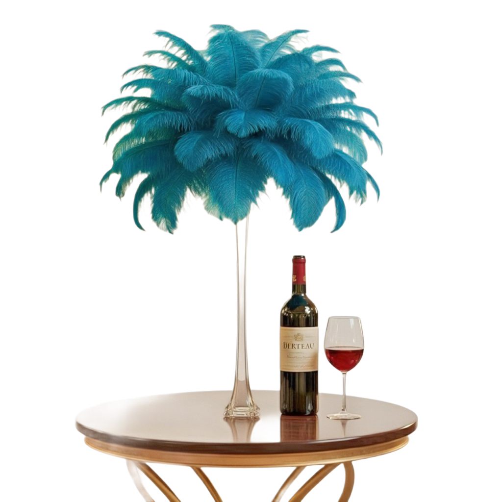 Ostrich Feather Tail Plumes 11-14" (Turquoise) - www.BuyOstrichFeathers.com