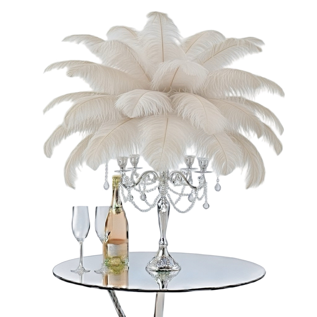 Ostrich Feather Spad Plumes 15-18" (White) - www.BuyOstrichFeathers.com