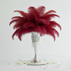 Ostrich Flexible Feathers 9-12" (Burgundy) - www.BuyOstrichFeathers.com