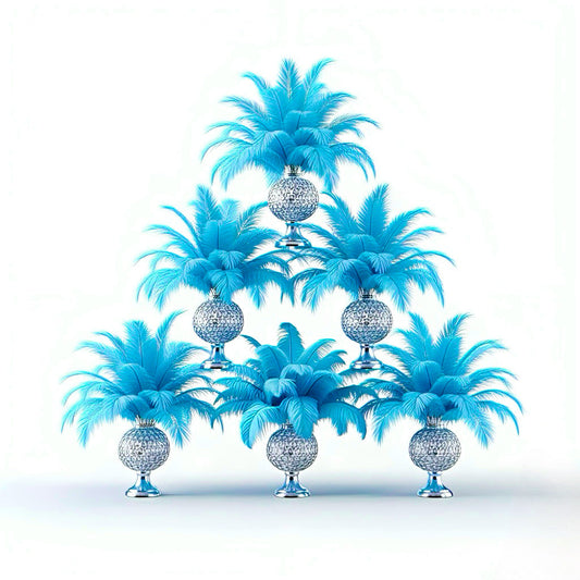 BULK 1/4lb Ostrich Feather Spad Plumes 12-16" (Turquoise) - www.BuyOstrichFeathers.com