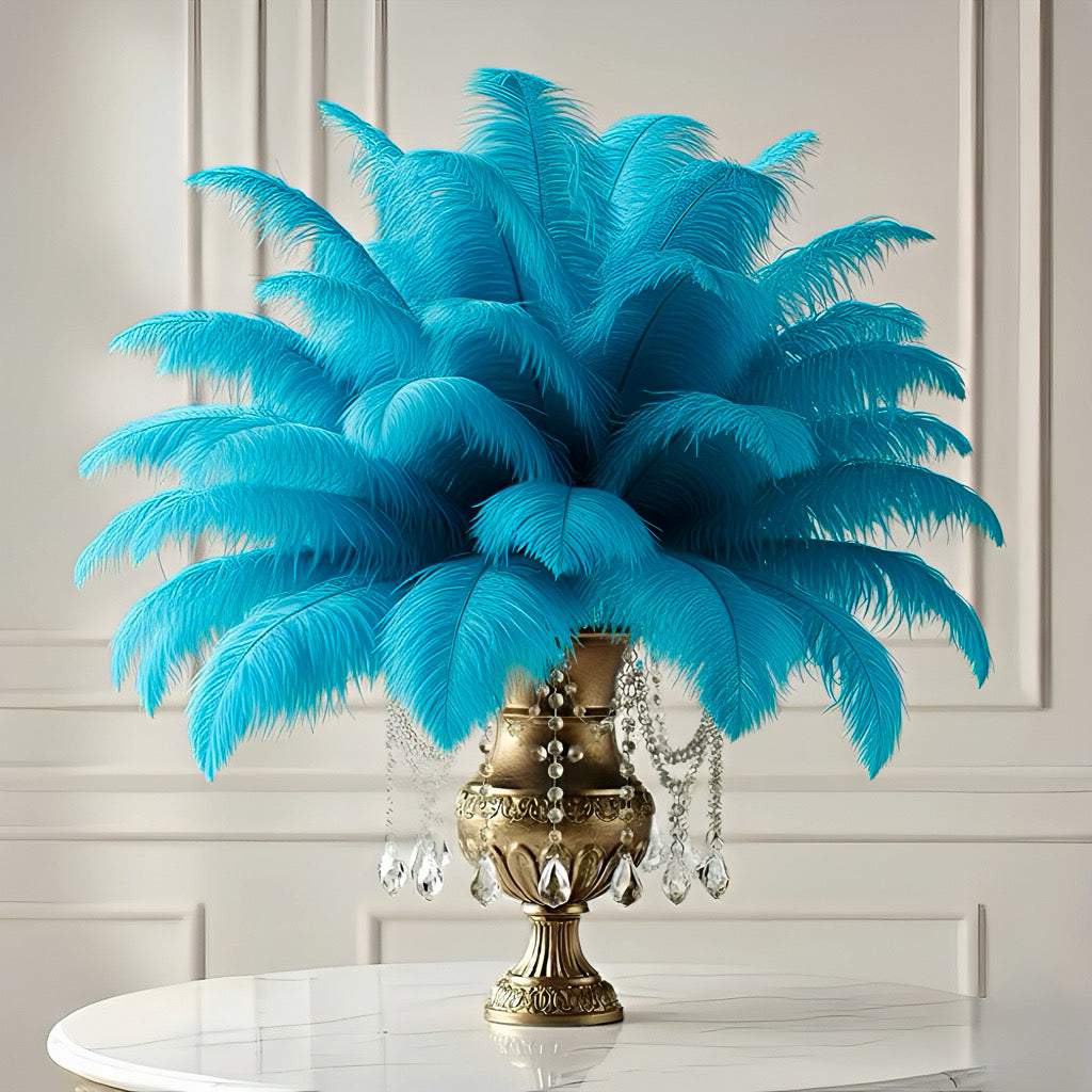 Ostrich Feather Rental 16-20" (Turquoise) - 250pcs - www.BuyOstrichFeathers.com