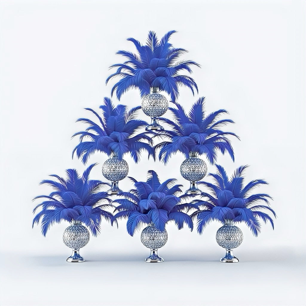 BULK 1/4lb Ostrich Feather Spad Plumes 12-16" (Royal Blue) - www.BuyOstrichFeathers.com