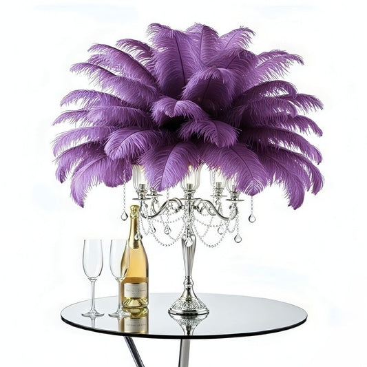 Ostrich Flexible Feathers 13-16" (Purple) - www.BuyOstrichFeathers.com