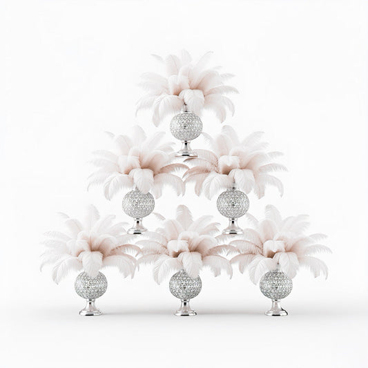 BULK 1/4lb Ostrich Feather Spad Plumes 12-16" (White) - www.BuyOstrichFeathers.com