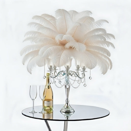 Ostrich Flexible Feathers 13-16" (White) - www.BuyOstrichFeathers.com