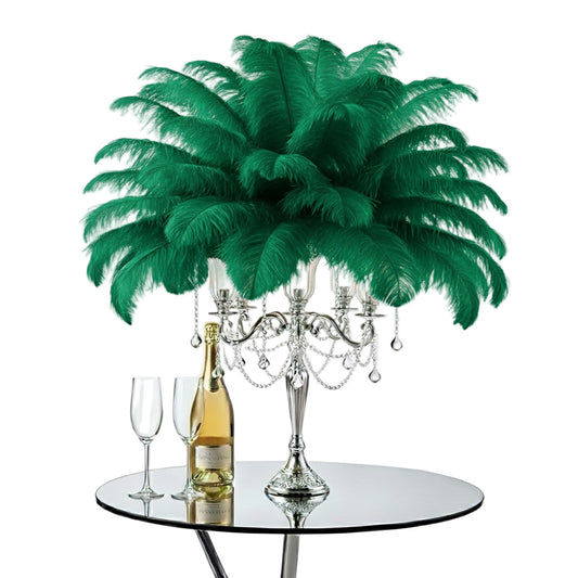 Ostrich Flexible Feathers 13-16" (Emerald Green) - www.BuyOstrichFeathers.com