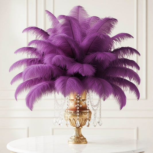 Ostrich Feather Rental 16-20" (Purple) - 250pcs - www.BuyOstrichFeathers.com