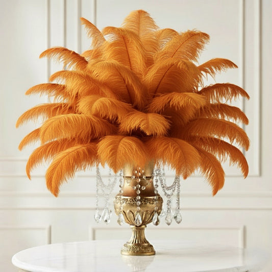 Ostrich Feather Rental 16-20" (Copper) - 250pcs - www.BuyOstrichFeathers.com