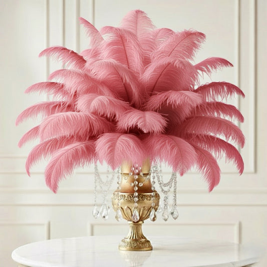 Ostrich Feather Rental 16-20" (Dusty Rose) - 250pcs - www.BuyOstrichFeathers.com