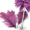 Complete Feather Centerpiece With 16" Vase (Dusty Rose) - www.BuyOstrichFeathers.com
