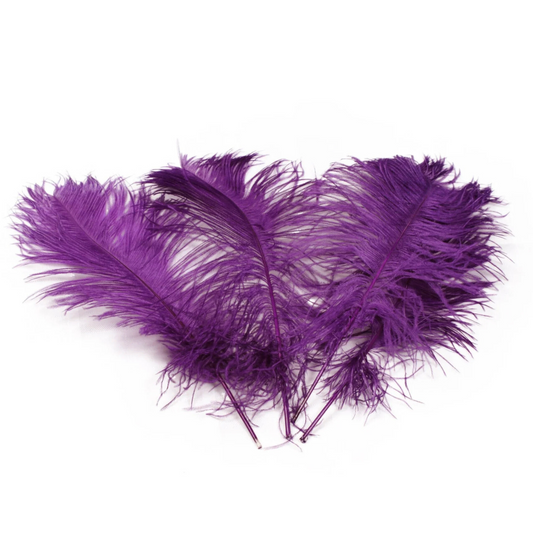 Ostrich Feather Tail Plumes 17-20" (Plum) - www.BuyOstrichFeathers.com