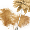 Complete Feather Centerpiece With 16" Vase (Gold) - www.BuyOstrichFeathers.com