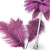 Complete Feather Centerpiece With 20" Vase (Dusty Rose) - www.BuyOstrichFeathers.com