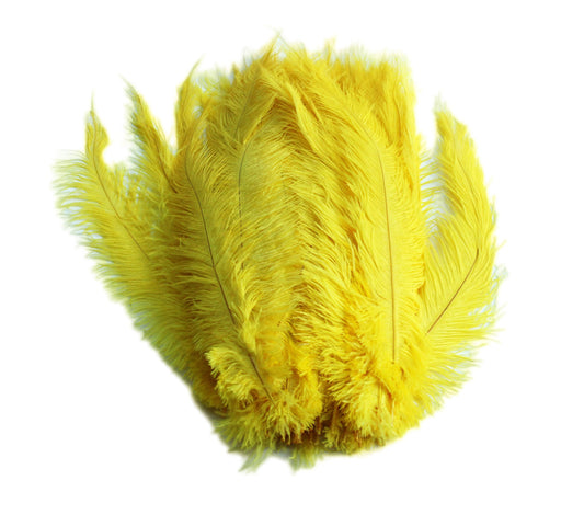 Ostrich Feather Spad Plumes 16-20" (Yellow) - Buy Ostrich Feathers